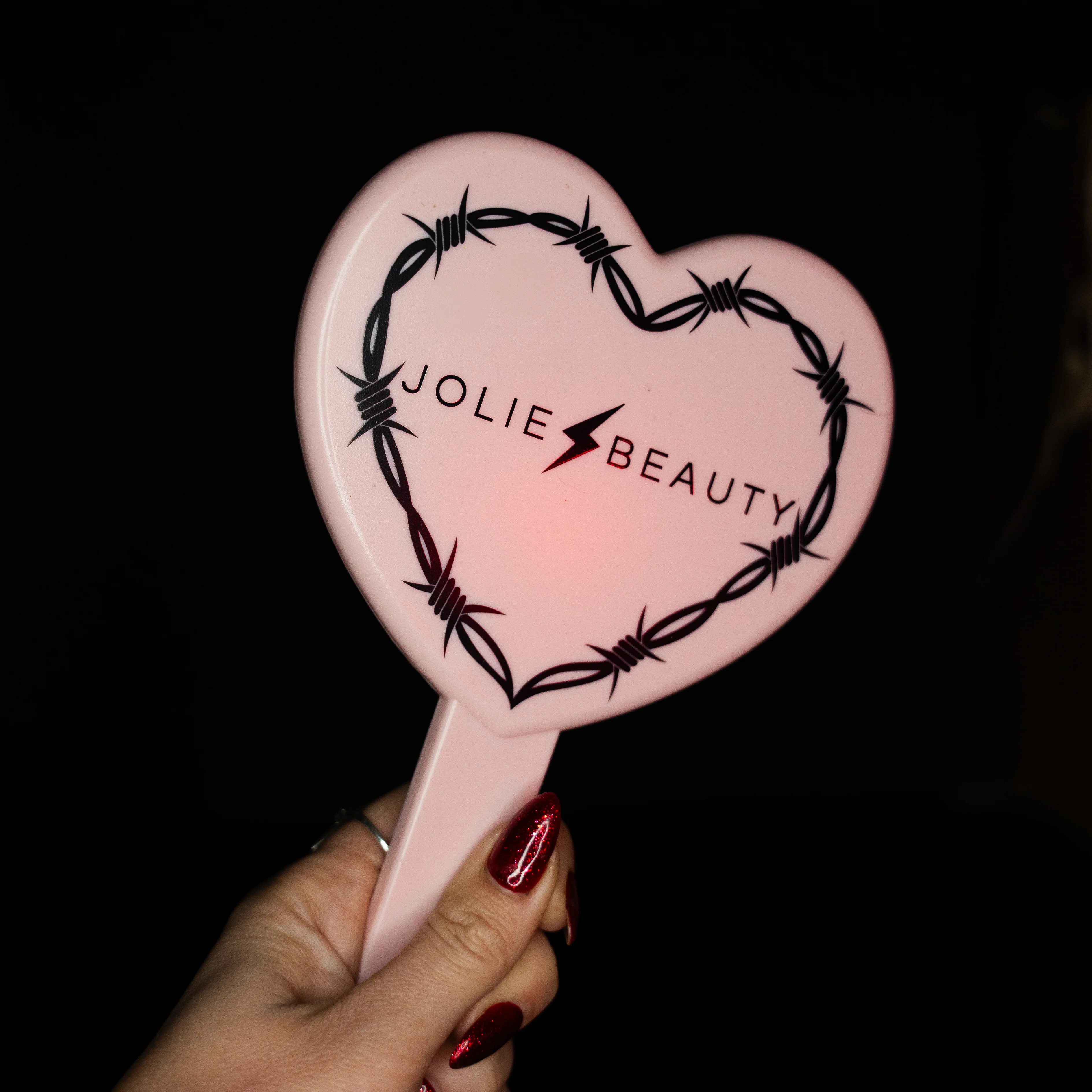 TAINTED COLLECTION MIRROR - PINK & BLACK